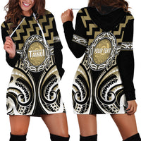 Aotearoa Waikato Tainui Personalised Hoodie Dress Maori Iwi Poutama Puhoro Tattoo LT14 - Polynesian Pride