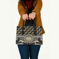 Aotearoa Waikato Tainui Leather Bag Maori Iwi Poutama Puhoro Tattoo LT14 - Polynesian Pride
