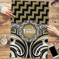 Aotearoa Waikato Tainui Puzzle Maori Iwi Poutama Puhoro Tattoo LT14 Old Yellow - Polynesian Pride