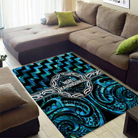 Aotearoa Ngati Kahungunu Area Rug Maori Iwi Poutama Puhoro Tattoo LT14 - Polynesian Pride