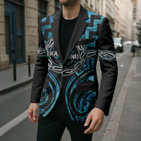 Aotearoa Ngati Kahungunu Personalised Blazer Maori Iwi Poutama Puhoro Tattoo LT14 - Polynesian Pride