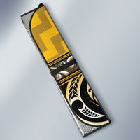 Aotearoa Ngati Whatua Auto Sun Shade Maori Iwi Poutama Puhoro Tattoo LT14 - Polynesian Pride