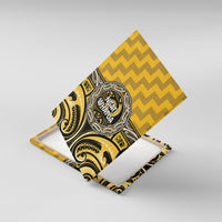 Aotearoa Ngati Whatua Canvas Wall Art Maori Iwi Poutama Puhoro Tattoo LT14 With Frame Yellow - Polynesian Pride
