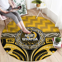 Aotearoa Ngati Whatua Round Carpet Maori Iwi Poutama Puhoro Tattoo LT14 - Polynesian Pride