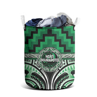 Aotearoa Ngati Maniapoto Laundry Basket Maori Iwi Poutama Puhoro Tattoo LT14 - Polynesian Pride