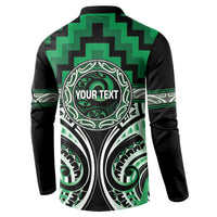 Aotearoa Ngati Maniapoto Personalised Button Sweatshirt Maori Iwi Poutama Puhoro Tattoo LT14 - Polynesian Pride