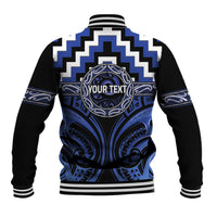 Aotearoa Ngati Tuwharetoa Personalised Baseball Jacket Maori Iwi Poutama Puhoro Tattoo LT14 - Polynesian Pride