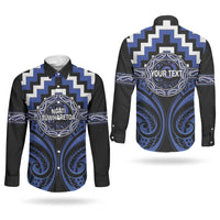 Aotearoa Ngati Tuwharetoa Personalised Couples Matching Mermaid Dress and Long Sleeve Button Shirt Maori Iwi Poutama Puhoro Tattoo LT14 - Polynesian Pride