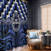 Aotearoa Ngati Tuwharetoa Window Curtain Maori Iwi Poutama Puhoro Tattoo LT14 - Polynesian Pride