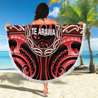 Aotearoa Te Arawa Beach Blanket Maori Iwi Poutama Puhoro Tattoo LT14 - Polynesian Pride