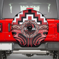 Aotearoa Te Arawa Spare Tire Cover Maori Iwi Poutama Puhoro Tattoo LT14 - Polynesian Pride