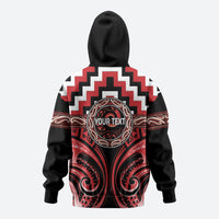 Aotearoa Te Arawa Personalised Zip Hoodie Maori Iwi Poutama Puhoro Tattoo LT14 - Polynesian Pride