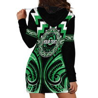 Aotearoa Ngai Tahu Personalised Hoodie Dress Maori Iwi Poutama Puhoro Tattoo LT14 - Polynesian Pride