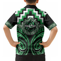 Aotearoa Ngai Tahu Personalised Kid Hawaiian Shirt Maori Iwi Poutama Puhoro Tattoo LT14 - Polynesian Pride