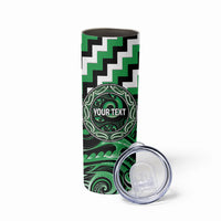 Aotearoa Ngai Tahu Personalised Skinny Tumbler Maori Iwi Poutama Puhoro Tattoo LT14 - Polynesian Pride