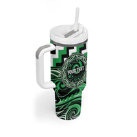 Aotearoa Ngai Tahu Personalised Tumbler With Handle Maori Iwi Poutama Puhoro Tattoo LT14 - Polynesian Pride