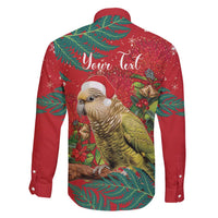 Personalised New Zealand Kakapo Christmas Family Matching Tank Maxi Dress and Hawaiian Shirt Meri Kirihimete Silver Fern Mix Pohutukawa LT14 - Polynesian Pride