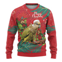 Personalised New Zealand Kakapo Christmas Ugly Christmas Sweater Meri Kirihimete Silver Fern Mix Pohutukawa LT14 - Polynesian Pride