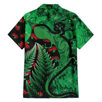 New Zealand Gecko Christmas Family Matching Puletasi and Hawaiian Shirt Meri Kirihimete Paua Shell Mix Pohutukawa LT14 - Polynesian Pride