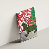 Personalised New Zealand Tuatara Christmas Canvas Wall Art Meri Kirihimete Aotearoa Maori Mix Pohutukawa LT14 - Polynesian Pride
