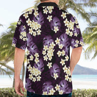 Purple Tropical Hawaii Hawaiian Shirt Seamless Monstera Plumeria Hawaiian Pattern LT14 - Polynesian Pride
