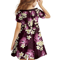 Pink Tropical Hawaii Family Matching Off Shoulder Maxi Dress and Hawaiian Shirt Seamless Monstera Plumeria Hawaiian Pattern LT14 - Polynesian Pride