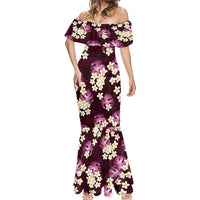 Pink Tropical Hawaii Mermaid Dress Seamless Monstera Plumeria Hawaiian Pattern LT14 - Polynesian Pride