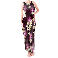 Pink Tropical Hawaii Tank Maxi Dress Seamless Monstera Plumeria Hawaiian Pattern LT14 Women Pink - Polynesian Pride