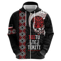 Aotearoa Toitu Te Tiriti Zip Hoodie Honour The Treaty Maori Haka LT14 - Polynesian Pride