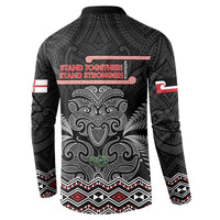 Aotearoa Toitu Te Tiriti Button Sweatshirt Stand Together! Stand Stronger! - NZ Tiki