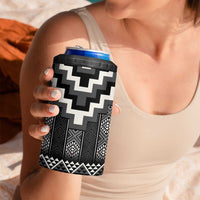 Black Taniko Aotearoa 4 in 1 Can Cooler Tumbler Niho Taniwha Mix Poutama LT14