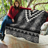 Black Taniko Aotearoa Quilt Niho Taniwha Mix Poutama LT14