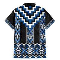 Blue Taniko Aotearoa Family Matching Mermaid Dress and Hawaiian Shirt Niho Taniwha Mix Poutama LT14 - Polynesian Pride