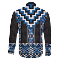 Blue Taniko Aotearoa Family Matching Mermaid Dress and Hawaiian Shirt Niho Taniwha Mix Poutama LT14 - Polynesian Pride