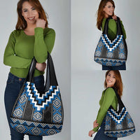 Blue Taniko Aotearoa Grocery Bag Niho Taniwha Mix Poutama