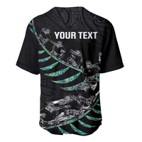 Custom New Zealand Silver Fern Rugby Baseball Jersey Aotearoa Kiwi Maori Pattern LT14 - Polynesian Pride