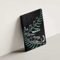 Custom New Zealand Silver Fern Rugby Canvas Wall Art Aotearoa Kiwi Maori Pattern LT14 - Polynesian Pride