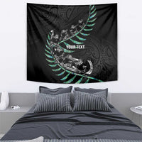 Custom New Zealand Silver Fern Rugby Tapestry Aotearoa Kiwi Maori Pattern LT14 - Polynesian Pride