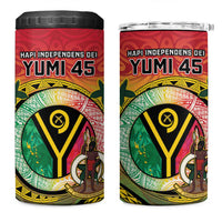 Vanuatu 4 in 1 Can Cooler Tumbler Yumi 46th Hapi Independens Dei - Reggae Version LT14 One Size: 16 oz Reggae - Polynesian Pride