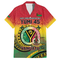 Personalised Vanuatu Family Matching Puletasi and Hawaiian Shirt Yumi 45th Hapi Independens Dei - Reggae Version LT14