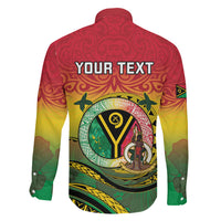 Personalised Vanuatu Family Matching Puletasi and Hawaiian Shirt Yumi 46th Hapi Independens Dei - Reggae Version LT14 - Polynesian Pride