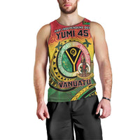 Personalised Vanuatu Men Tank Top Yumi 45th Hapi Independens Dei - Reggae Version LT14