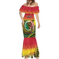 Personalised Vanuatu Mermaid Dress Yumi 46th Hapi Independens Dei - Reggae Version LT14 - Polynesian Pride