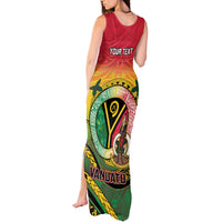 Personalised Vanuatu Tank Maxi Dress Yumi 46th Hapi Independens Dei - Reggae Version LT14 - Polynesian Pride