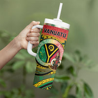 Vanuatu Tumbler With Handle Yumi 46th Hapi Independens Dei - Reggae Version LT14 - Polynesian Pride