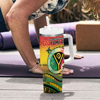 Vanuatu Tumbler With Handle Yumi 46th Hapi Independens Dei - Reggae Version LT14 - Polynesian Pride