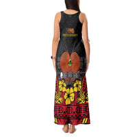 Papua New Guinea Independence Day Tank Maxi Dress PNG Bird of Paradise 50th Anniversary LT14 - Polynesian Pride