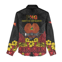 Papua New Guinea Independence Day Women Casual Shirt PNG Bird of Paradise 50th Anniversary LT14 - Polynesian Pride