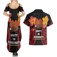 Papua New Guinea Independence Day Couples Matching Summer Maxi Dress and Hawaiian Shirt PNG Since 1975 LT14 - Polynesian Pride