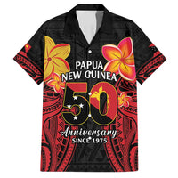 Papua New Guinea Independence Day Family Matching Long Sleeve Bodycon Dress and Hawaiian Shirt PNG Since 1975 LT14 Dad's Shirt - Short Sleeve Black - Polynesian Pride
